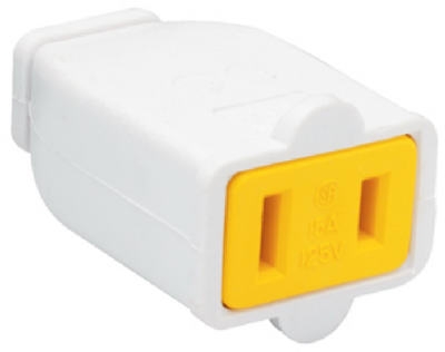15A White Polarized Connector