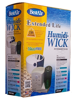 Extended Life Humidifier Wick Filter