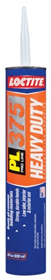 PL 375 Construction Adhesive, Heavy-Duty, 28-oz. Cartridge