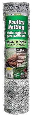 36-In. x 50-Ft. Galvanized Poultry Net