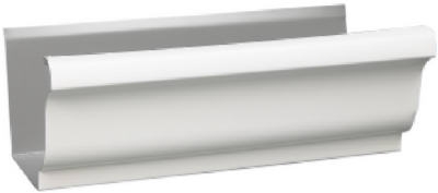 Gutter, White Steel, 4-In. x 10-Ft., Must Purchase In Quant. of 10