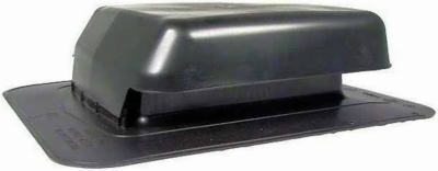 Plastic Roof Vent 50 Sq. In. Net Free Vent Area Black