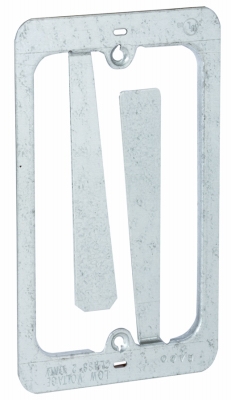 2-Pack Single Gane Metallic Low Voltage Plate