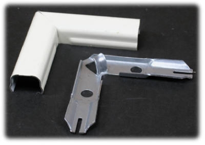 Ivory Metal Flat Elbow Wiremold