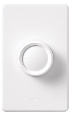 Rotary 600-Watt 3-Way Dimmer, White/Ivory