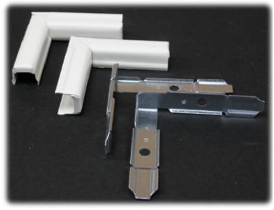 Ivory Metal Twist Elbow Wiremold