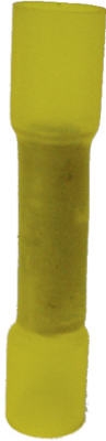 25-Pk. 12-10 AWG Yellow Nylon Insulated Butt Splice Connector