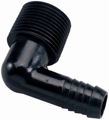 Underground Sprinkler Riser Flex Elbow, 3/4 MPT x  1/2-In. Barb