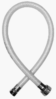 Faucet Connector, Reinforced Poly Vinyl, 3/8 Compression x 1/2 FIP x 30-In.