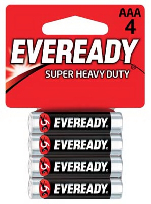 4-Pack  inchAAA inch Super Heavy-Duty Batteries