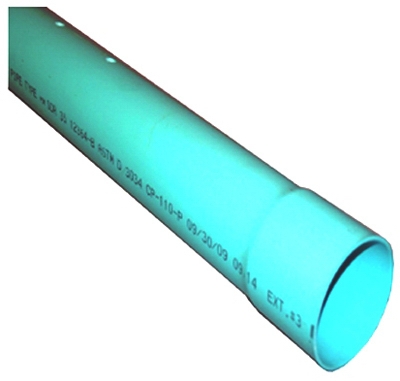 PVC Sewer & Drain Pipe, Perforated, 4-In. x 10-Ft.