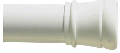 Adjustable 40-Inch Tension Shower Rod, White