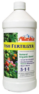 Fish Emulsion Fertilizer, 5-1-1 Formula, 1-Qt.