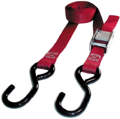 Cam Buckle Tie Down, 6-Ft., 2-Pk.