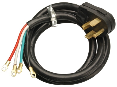 6-Ft. 10/4 SRDT Black Round Dryer Cord