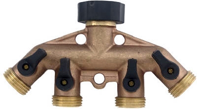 4-Way Brass Manifold