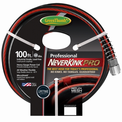 Commercial-Duty NeverKink Garden Hose, 5/8-In. x 100-Ft.