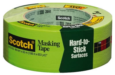 Green Masking Tape, 2-In. x 60-Yd.