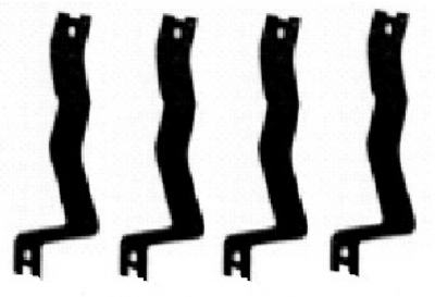 Chimney Cap Leg Kit, Black