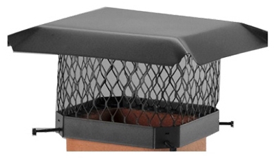 Chimney Cap, Black Steel, 13 x 18-In.