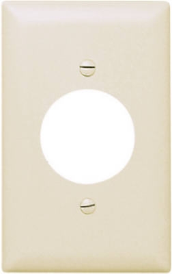 Wall Plate, Single Outlet, Almond Nylon
