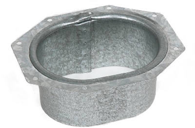 Gutter Outlet, C Style, Mill Finish Aluminum, 2 x 3-In.