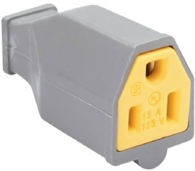 15A Gray Residential High-Impact Thermoplastic Connector