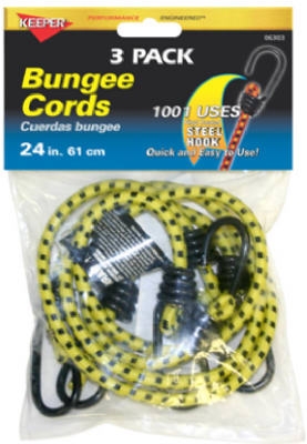 Bungee Cord, 24-In., 3-Pk.