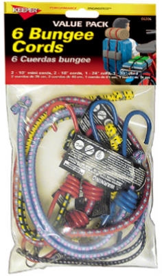 Bungee Cord, 6-Pk.