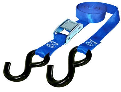 Cam Buckle Tie Down, 6-Ft., 4-Pk.