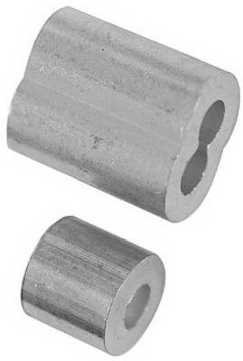 Garage Door Aluminum Ferrules/Stops, 1/8-In., 2-Pk, Must Purchase in Quantities of 5