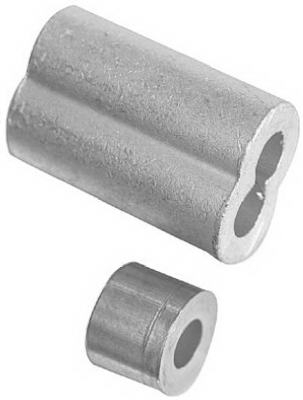 Garage Door Aluminum Ferrules/Stops, 3/16-In., 2-Pk, Must Purchase in Quantities of 5