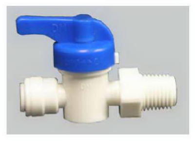Straight Stop Valve, 1/4 x 1/4-In., Quick Connect