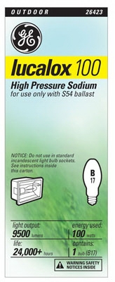 100-Watt Lucolux High Pressure Sodium Bulb