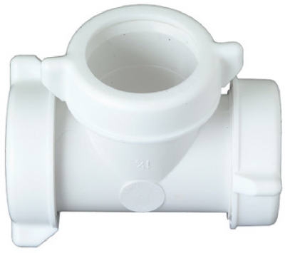 1-1/4 Or 1-1/2-Inch O.D. Tube Slip Joint Plastic Lavatory/Kitchen Drain Tee,