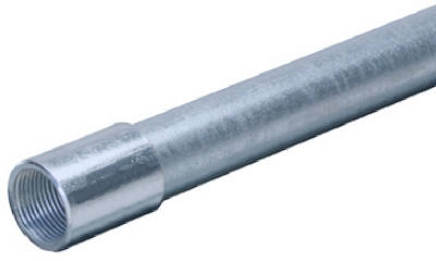 Rigid Conduit, Galvanized Steel, 1-In. x 10-Ft.