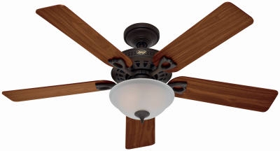 Astoria  Ceiling Fan With Bowl Light Fixture,  New Bronze, 5 Blades, 52-In.