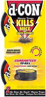 No-View No-Touch Mouse Traps, 2-Pk.