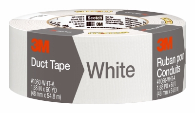 Duct Tape, White, 1.88-In. x 60-Yd.