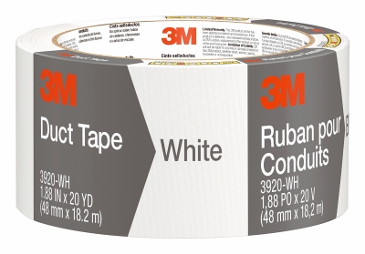 Duct Tape, White, 1.88 inch x 20-Yd.