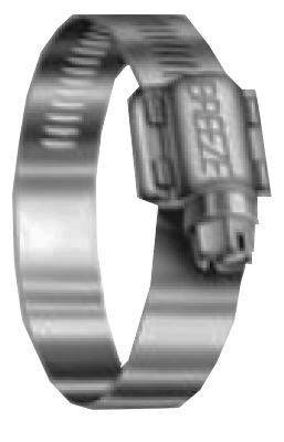 Hose Clamp, Marine Grade, Stainless Steel, 1-7/8 x 5-In.