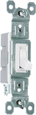 15A/120V Single Pole Toggle Switch, White, 10-Pk.
