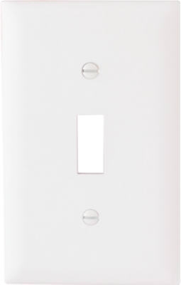 10-Pack White 1-Toggle Nylon Wall Plates