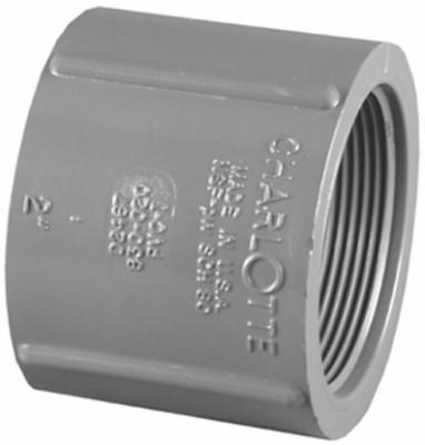 2-Inch PVC Schedule 80 FPT x FPT Coupling