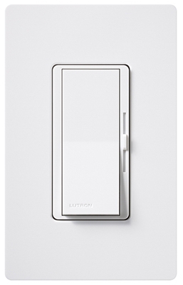 Diva 600-Watt Single-Pole Dimmer, White