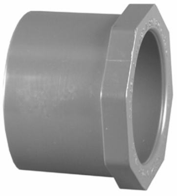 1 x 3/4-Inch PVC Schedule 80 SPG x S Reducer Bushing (Flush Style)