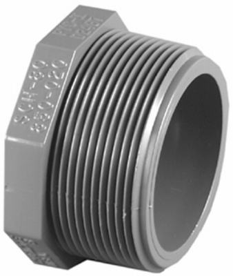 3/4-Inch PVC Schedule 80 MPT Plug