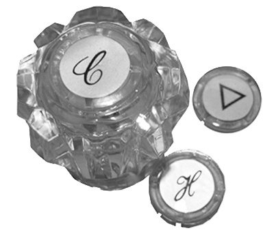 Sterling Clear Tempo Faucet Handle