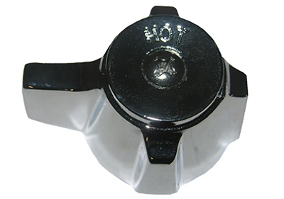 Sterling Chrome Accent Hot Lever Faucet Handle