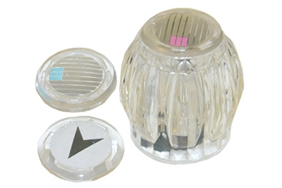 Sterling Clear Round Twin Lavatory Faucet Handle